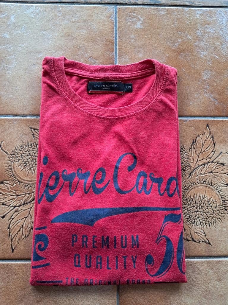 T-shirt rouge Pierre Cardin XXS, Enlèvement ou Envoi, Porté, Rouge, Pierre Cardin