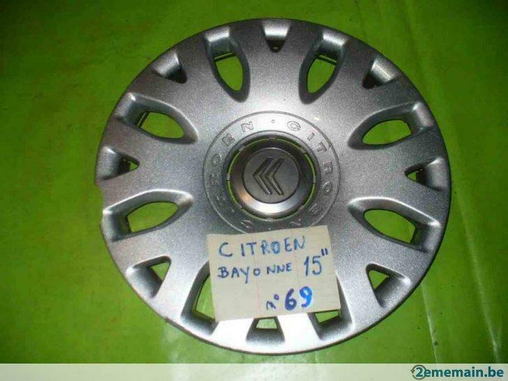 enjoliveur Citroën 15'' bayonne  (n°69) - 1pc, 15 pouces, Enlèvement ou Envoi, Utilisé, Jante(s)