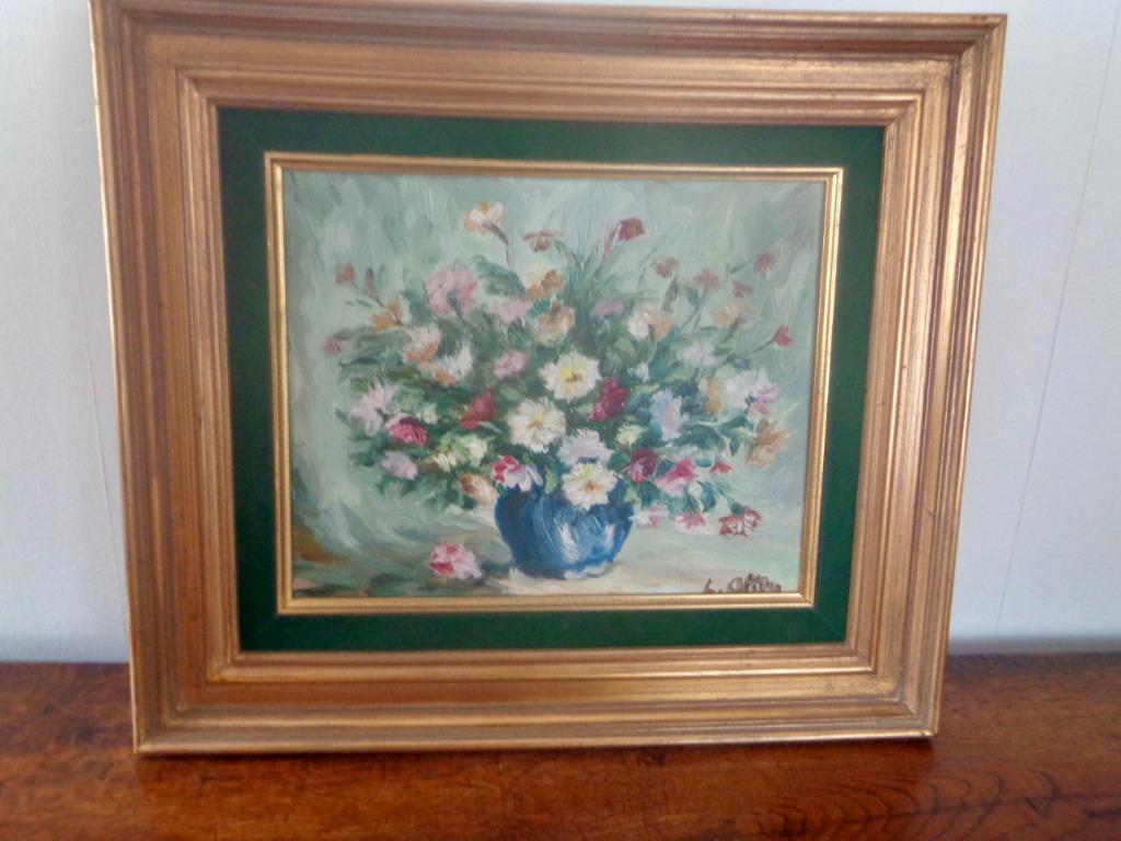 L. OTTEN olieverf "Herfstbloemen", Ophalen