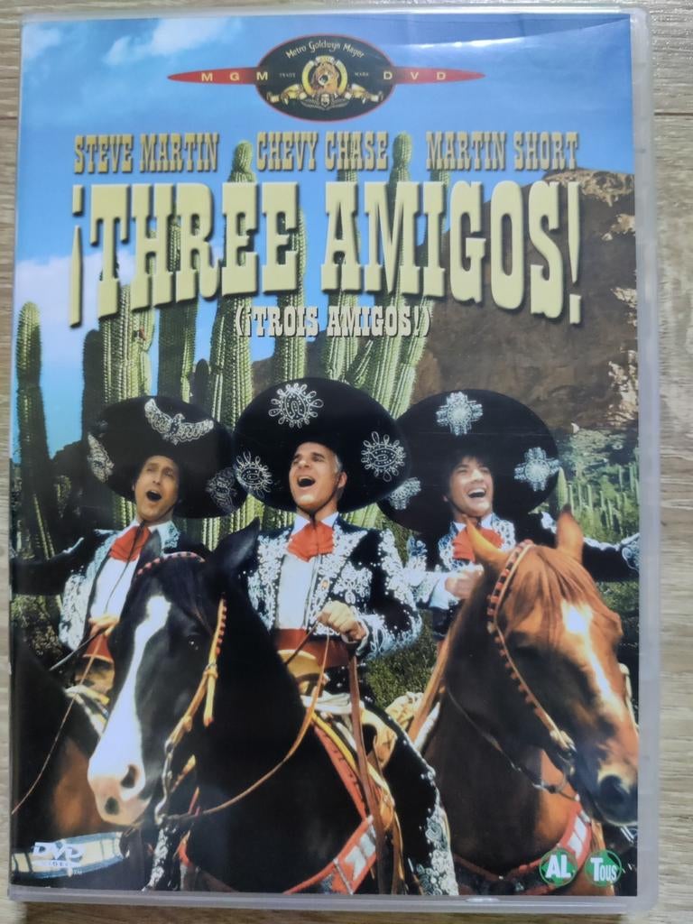 Three Amigos (1986) (Steve Martin, Chevy Chase) Zeldzaam DVD, Ophalen of Verzenden, Zo goed als nieuw