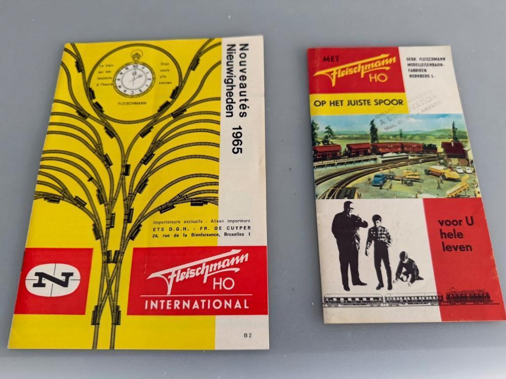 2 brochures Fleischmann HO 1965, Ophalen of Verzenden, Zo goed als nieuw, Boek, Tijdschrift of Catalogus, Fleischmann