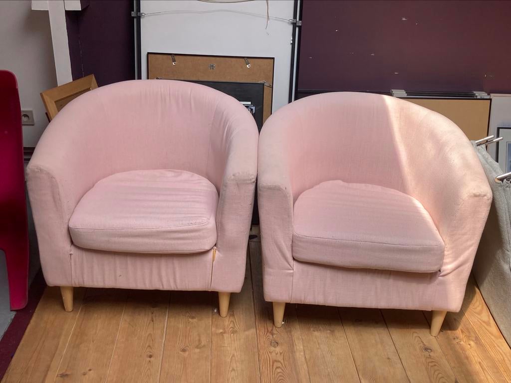 Paire de fauteuils, 75 à 100 cm, Enlèvement, Utilisé, 75 à 100 cm
