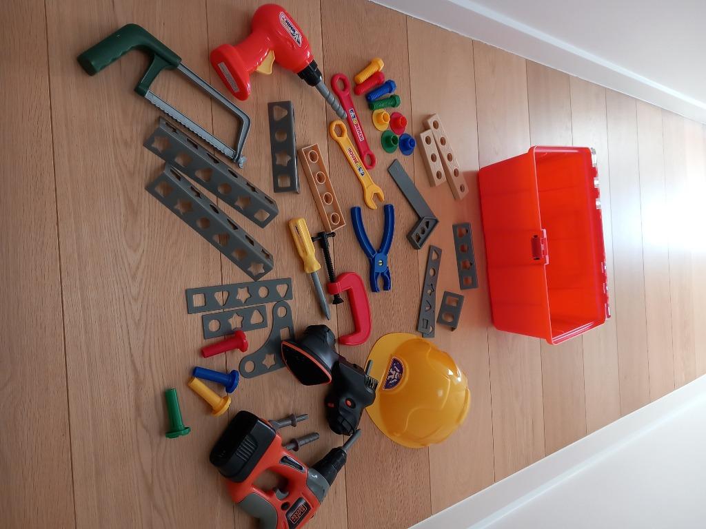 Gereedschapskoffer met gereedschap, speelgoed, Kinderen en Baby's, Ophalen of Verzenden, Bouwen