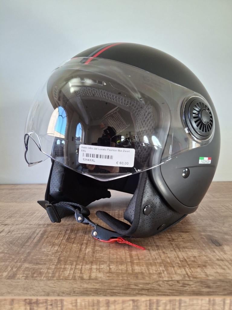 STOCKDEALS! Motorhelm Jet -Vito Loreto (verschillende maten), Femmes, Casque jet, Enlèvement, Neuf, avec ticket