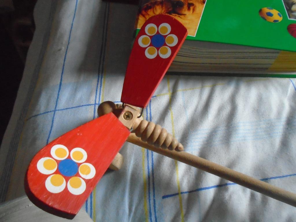 JOUET"PAPILLON" ANCIEN TRACTABLE EN BOIS, Enlèvement ou Envoi, Utilisé