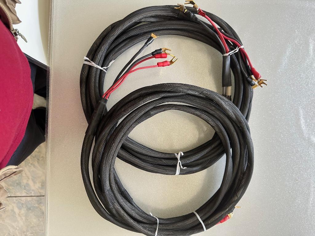 2 X 5M Câbles HP haute qualité bi-wire, TV, Hi-fi & Vidéo, Câbles audio & Câbles de télévision, Enlèvement, Utilisé