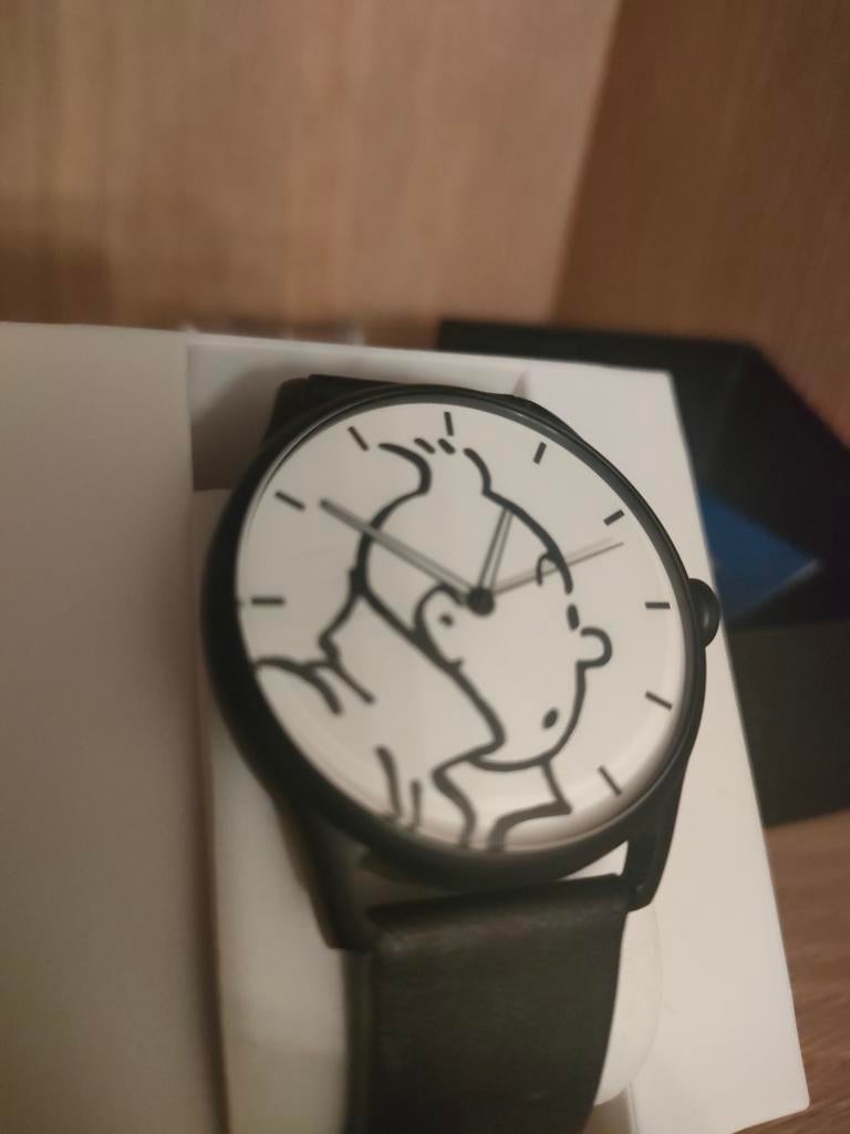 Origineel Kuifje horloge met certificaat, Handtassen en Accessoires, Horloges | Heren, Leer, Ophalen of Verzenden