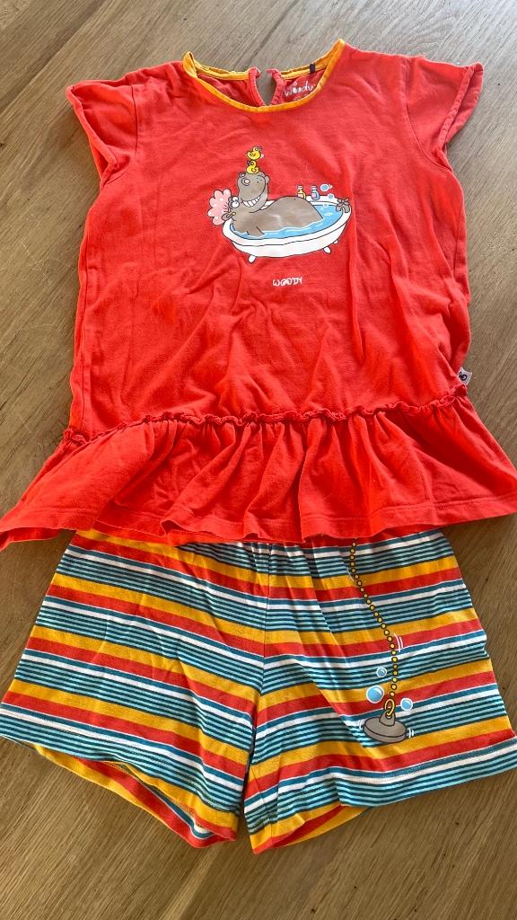 Woody zomer pyjama 8 j, Kinderen en Baby's, Kinderkleding | Maat 128, Nacht- of Onderkleding, Meisje, Ophalen of Verzenden, Zo goed als nieuw