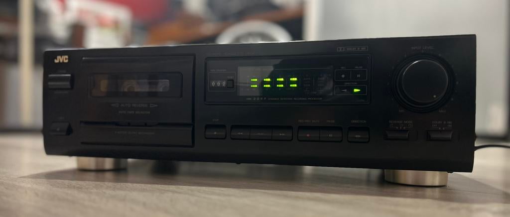 JVC TD-R272BK cassettespeler - gereviseerd, Ophalen of Verzenden, JVC, Auto-reverse