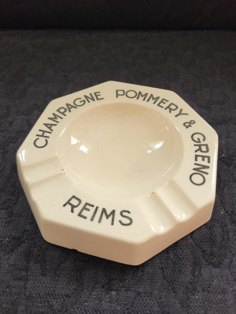 reclame asbak champagne Pommery & Greno Reims, Ophalen of Verzenden, Gebruikt, Overige typen