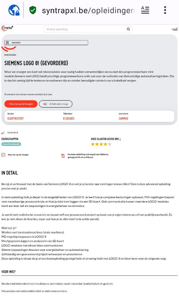 Siemens Logo cursussen...., Ophalen of Verzenden, Nieuw