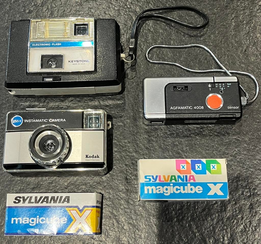 Lot appreils photos Vintage, Enlèvement ou Envoi, Utilisé, Compact, Kodak
