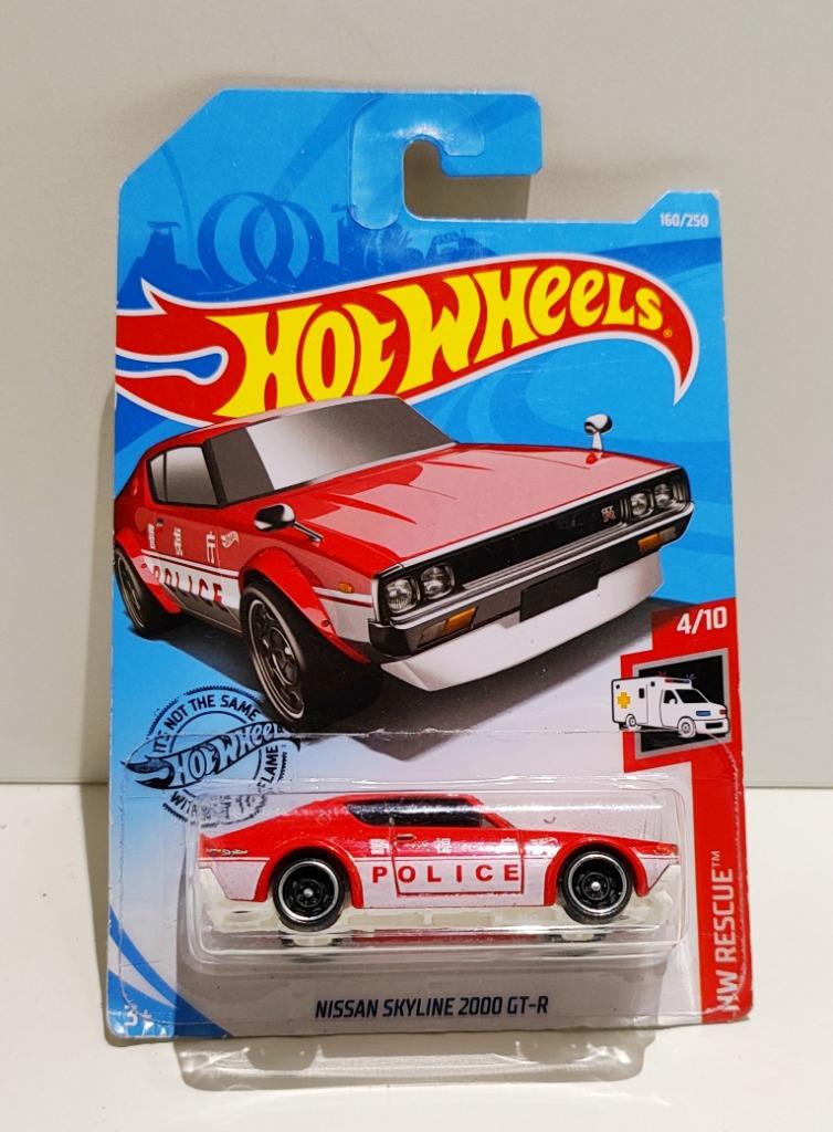 Hot Wheels Nissan Skyline 2000 GT-R Rescue/Police (2018), Enlèvement ou Envoi