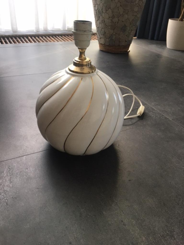 TE KOOP: Decoratieve schemerlamp van keramiek, Ophalen, Gebruikt, Overige materialen, Minder dan 50 cm