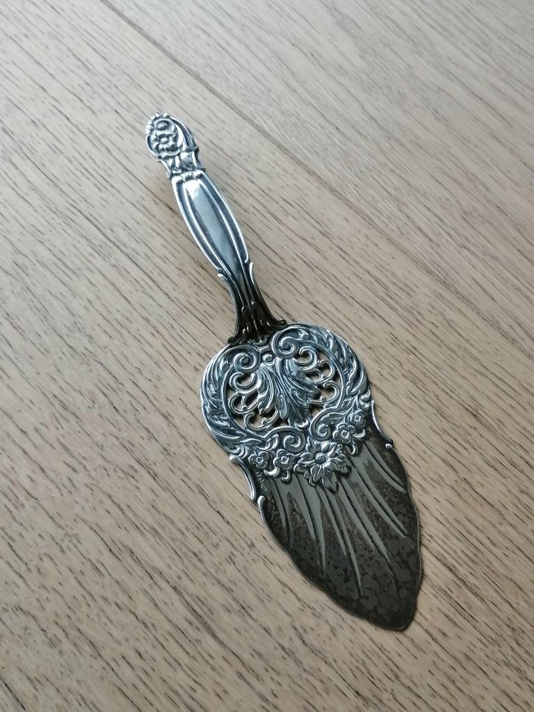 Antiek zilveren taartschep 925 Qwist, Ophalen of Verzenden