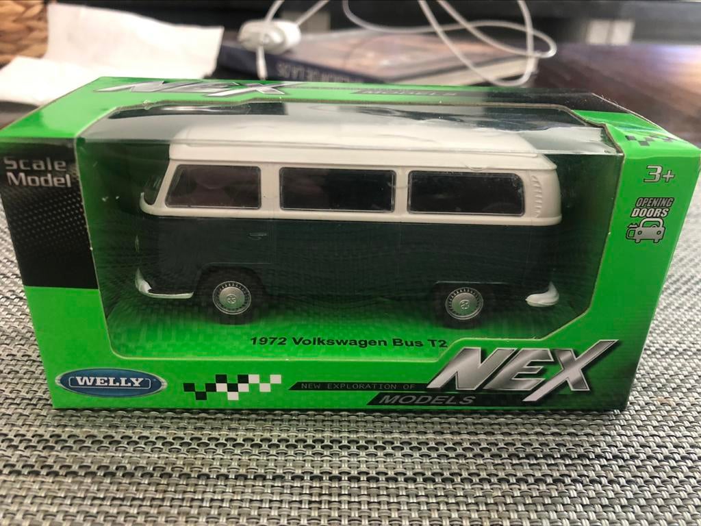 Volkswagen t2 combi bus 1972 welly nex, Ophalen, Zo goed als nieuw