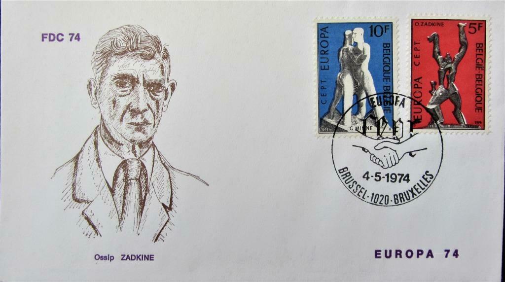 FDC- BELGIË- KUNST UIT BELGIË, Ophalen of Verzenden, Gestempeld, Overige thema's