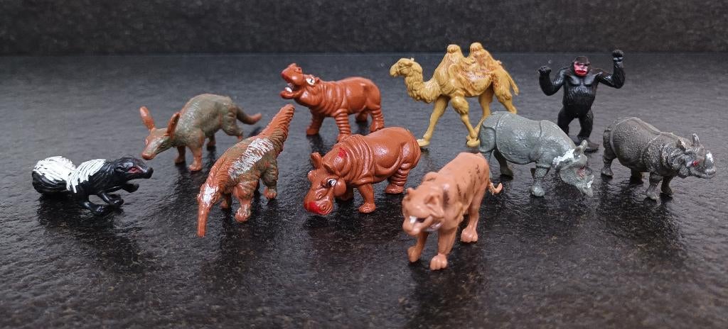 Wilde dieren (10 stuks), Verzamelen, Poppetjes en Figuurtjes, Ophalen of Verzenden, Zo goed als nieuw