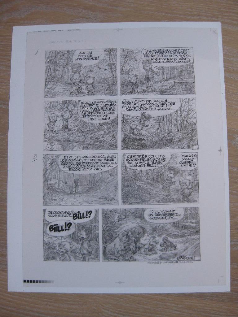 Roba Boule et Bill Pièce unique Cello + tirage, Neuf, Enlèvement ou Envoi, Une BD, Roba