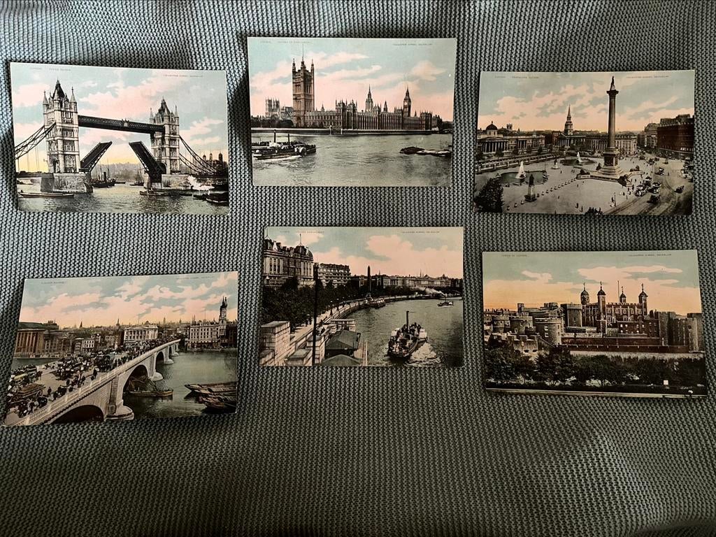 6 Londense blikvangers, door Cigarettes Gosset, Brussel, Ophalen of Verzenden, Zo goed als nieuw