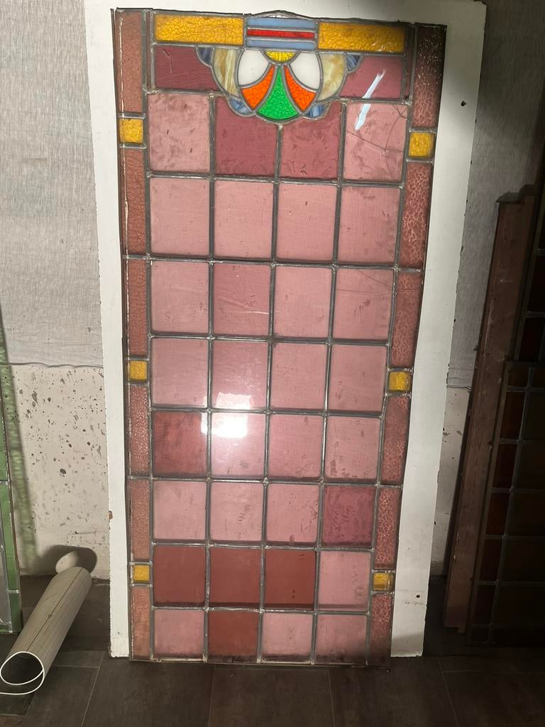 Glas in lood - grote partij - als materiaal of project, Ophalen, Zo goed als nieuw, Glas in lood