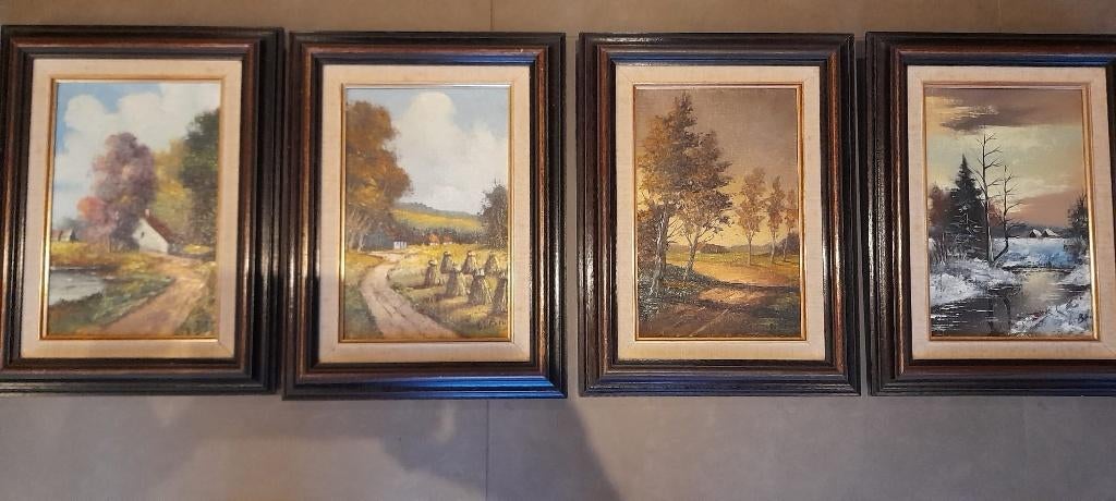 4 seizoenen, Antiek en Kunst, Kunst | Schilderijen | Klassiek, Ophalen
