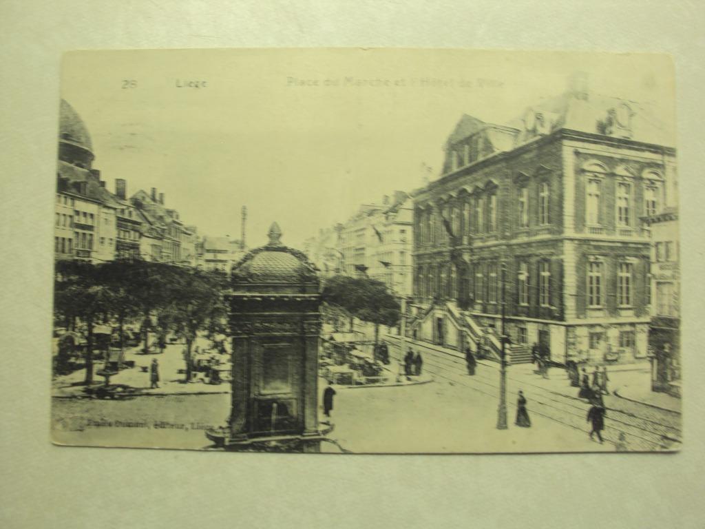 51957 - LIEGE - PLACE DU MARCHE ET L'HOTEL DE VILLE, Envoi