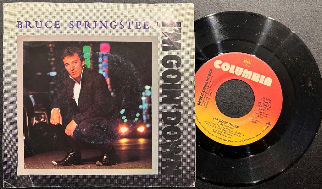 7# BRUCE SPRINGSTEEN - I'm going down / Janey don't loose, Cd's en Dvd's, Vinyl Singles, Zo goed als nieuw, Single, Rock en Metal