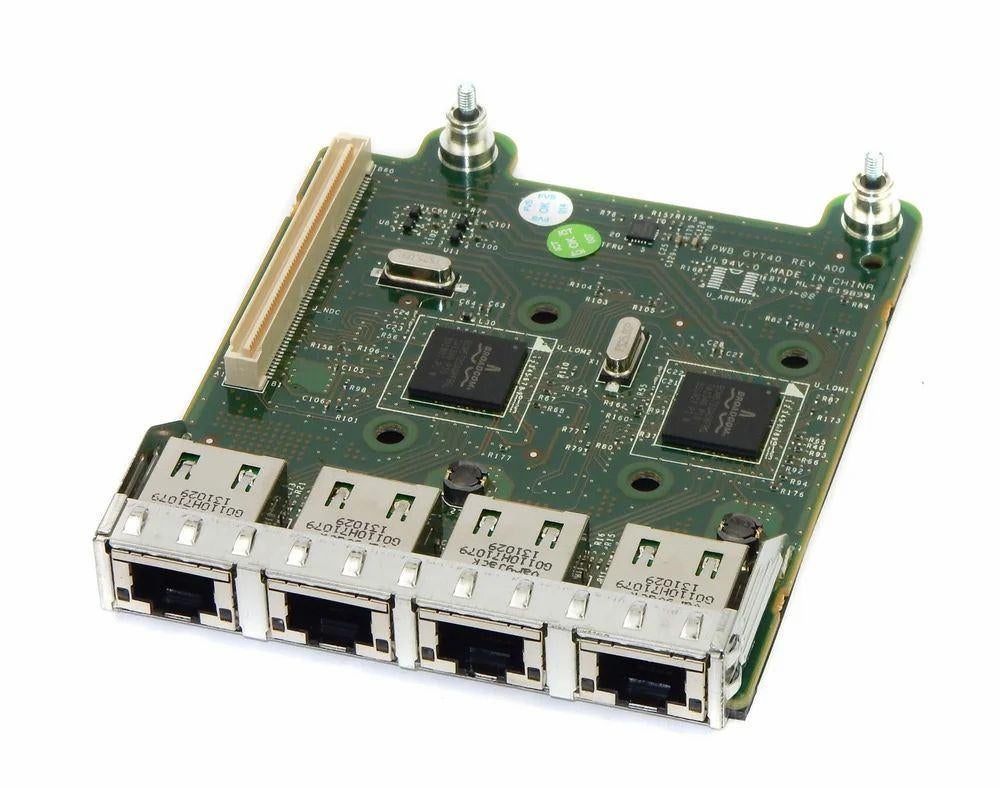 2 x Dell 4 port Gigabit Network Card (daughter board), Ophalen of Verzenden, Gebruikt, Intern, Broadcom