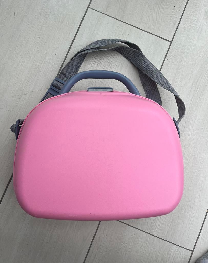 Roze valiesje/ beautycase, Handtassen en Accessoires, Koffers, Zo goed als nieuw, Ophalen of Verzenden
