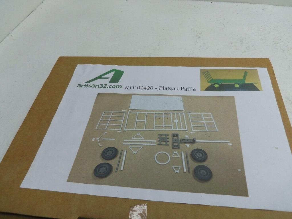 1:32 Artisan32 Kit 01420 Remorque hooiwagen aanhanger, Ophalen of Verzenden, Zo goed als nieuw, Groter dan 1:35, Diorama