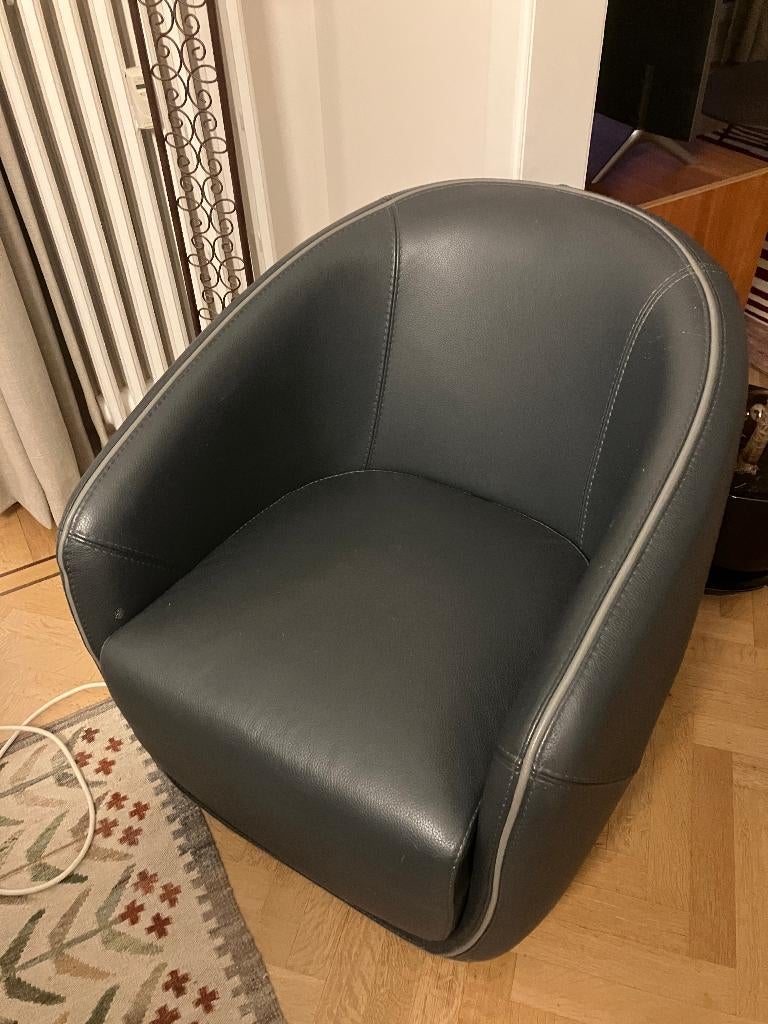 Fauteuil pivotant 1 place, Maison & Meubles, Fauteuils, Enlèvement, Utilisé, Cuir