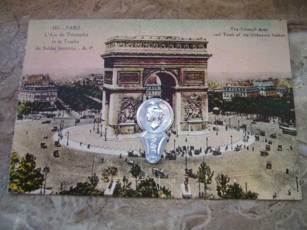 PARIJS De Arc de Triomphe en het graf van de onbekende sold, Ophalen of Verzenden, 1920 tot 1940, Gelopen