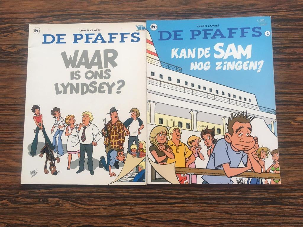 2 Strips De Pfaffs, Boeken, Stripverhalen, Meerdere stripboeken, Ophalen of Verzenden, Zo goed als nieuw