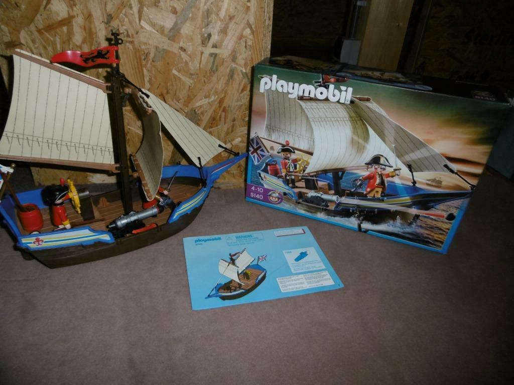 Playmobil 5140 "Navire des soldats britanniques", Ophalen of Verzenden, Zo goed als nieuw, Complete set
