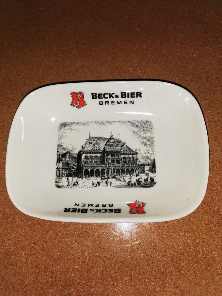 Beck's bier aperitiefhapjes schoteltje Bremen, sleutebier, Verzamelen, Biermerken, Zo goed als nieuw, Ophalen of Verzenden
