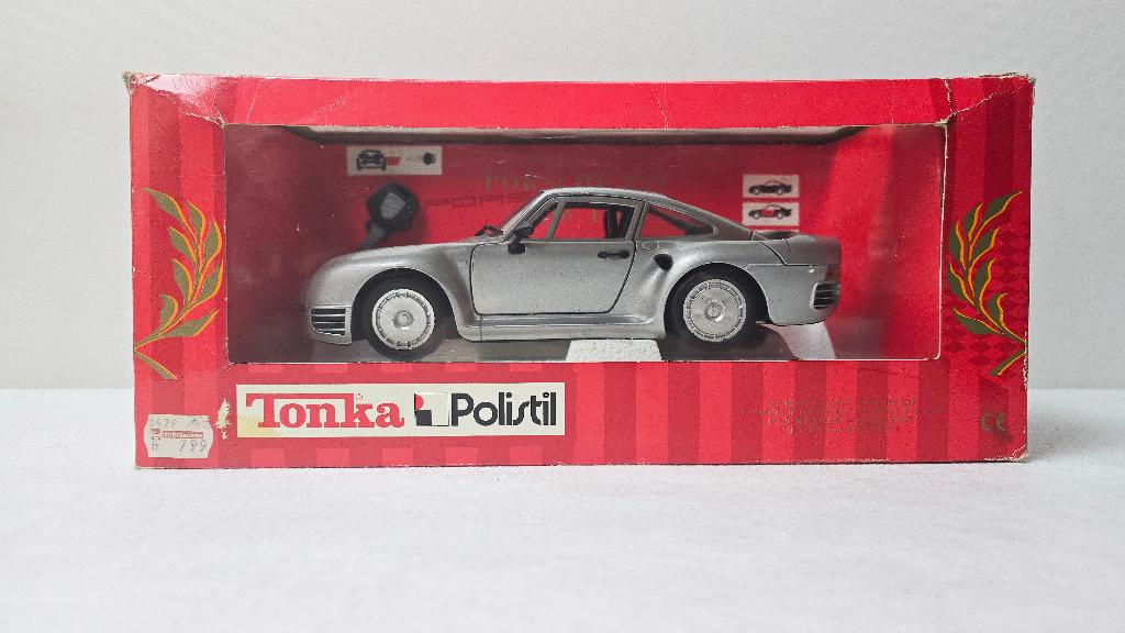 Auto Tonka Polistil - 1/18 - Porsche 959, Ophalen of Verzenden, Zo goed als nieuw, Auto, Overige merken
