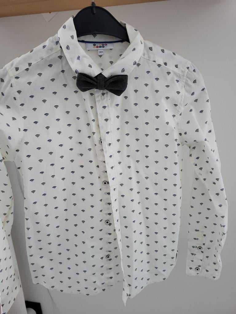 Wifi hemd met strik 146 JBC ongedragen, Kinderen en Baby's, Overhemd of Blouse, Ophalen of Verzenden, Jongen, Nieuw