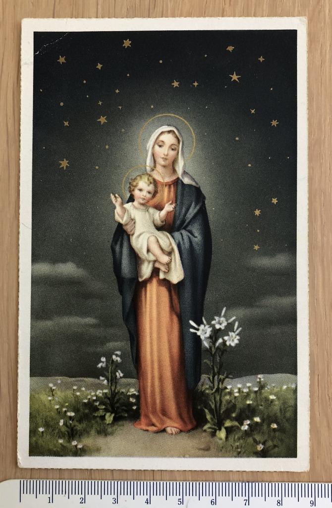 Postkaart Maria met kindje Jezus – Serie Stelle 4071, Collections, Enlèvement ou Envoi, 1940 à 1960, Non affranchie, Autres thèmes