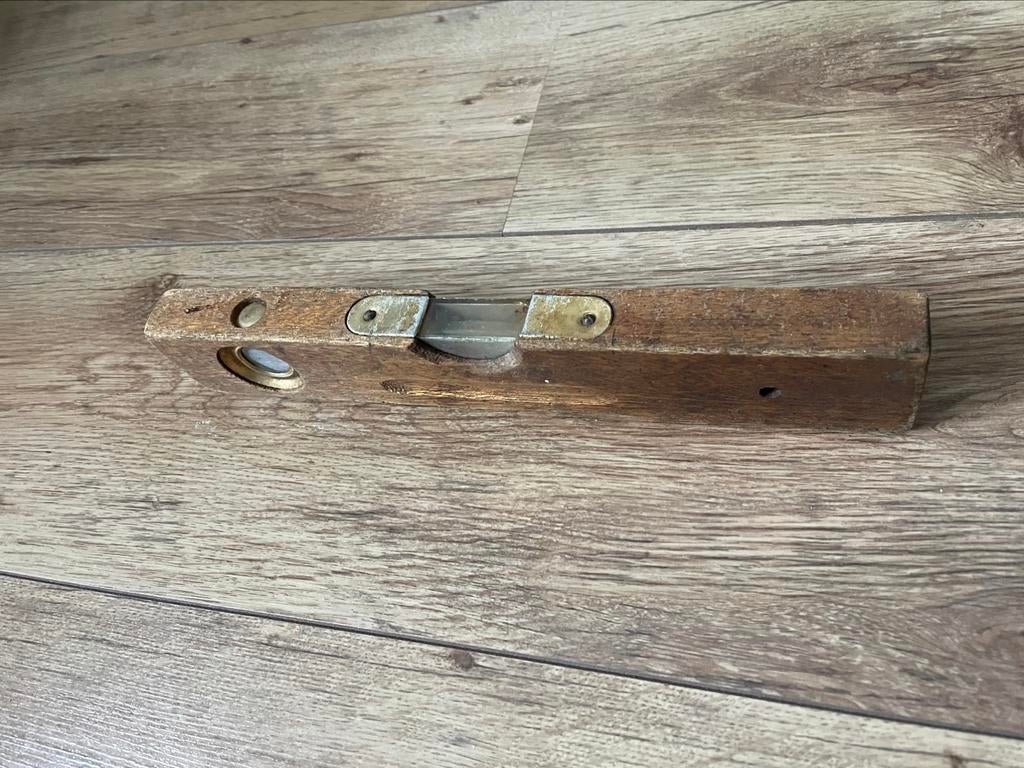 Antieke waterpas, Antiek en Kunst, Ophalen of Verzenden