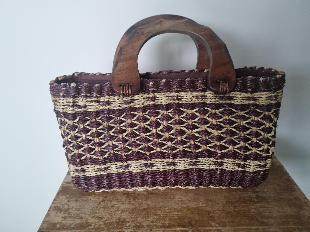 Handtas, Handtassen en Accessoires, Tassen | Damestassen, Ophalen, Zo goed als nieuw, Bruin, Handtas