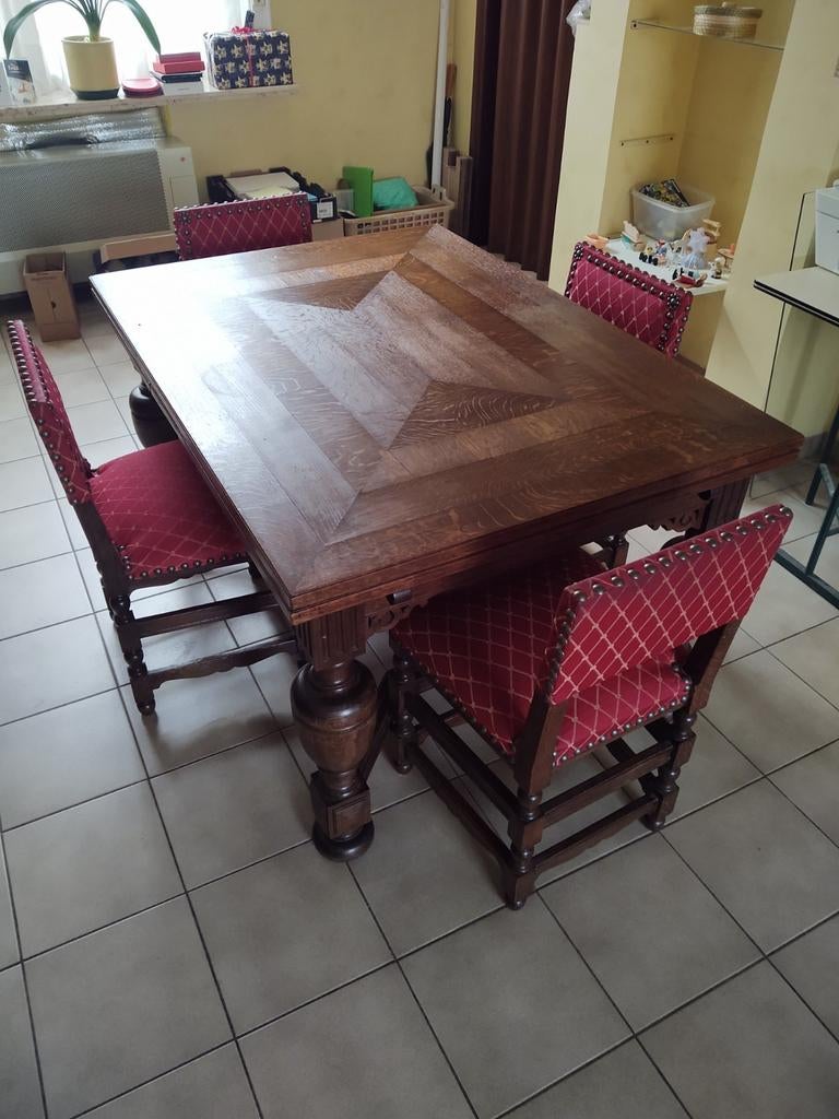 Tafel en 6 stoelen., Huis en Inrichting, Tafels | Eettafels, Ophalen