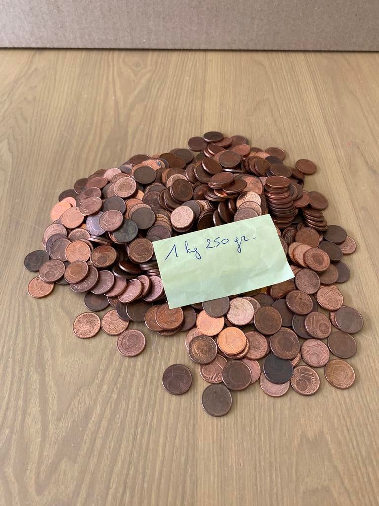 1 cent  (1,250 kg), Postzegels en Munten, Ophalen