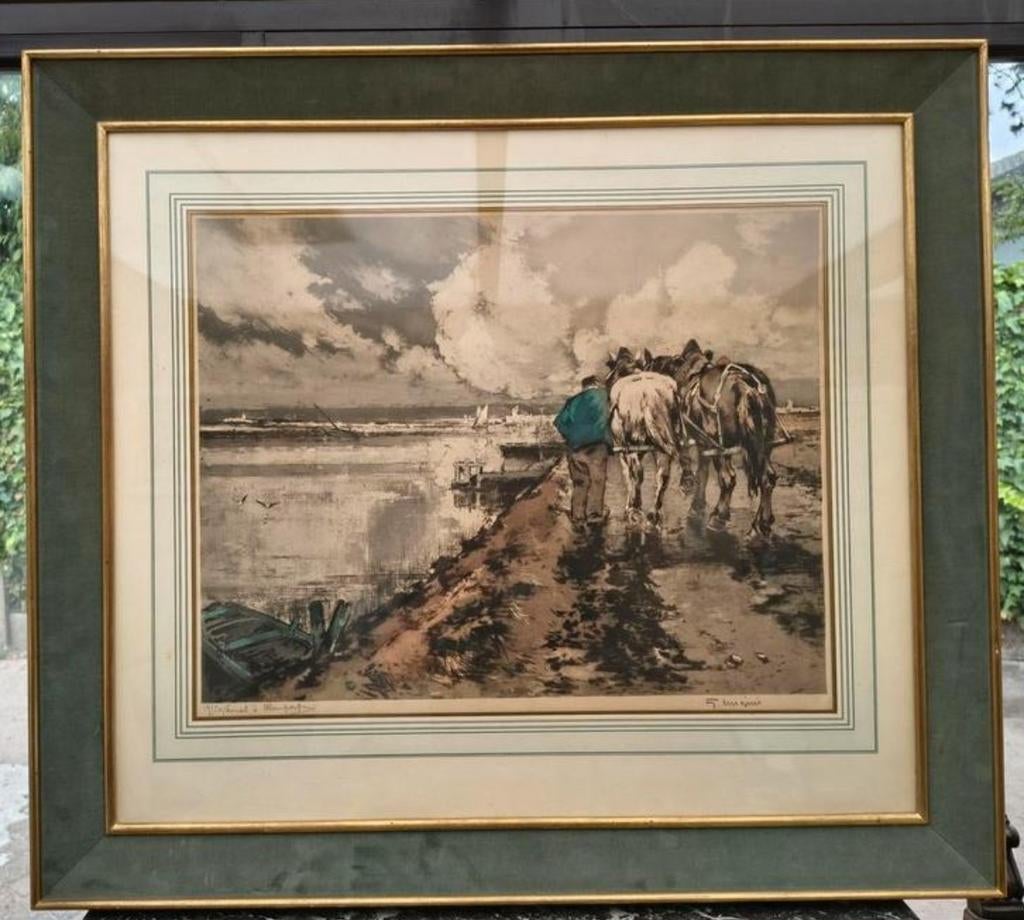 19/50 Prachtige Zeefdruk 1926 Parijs Titel Nieuwpoort, Ophalen