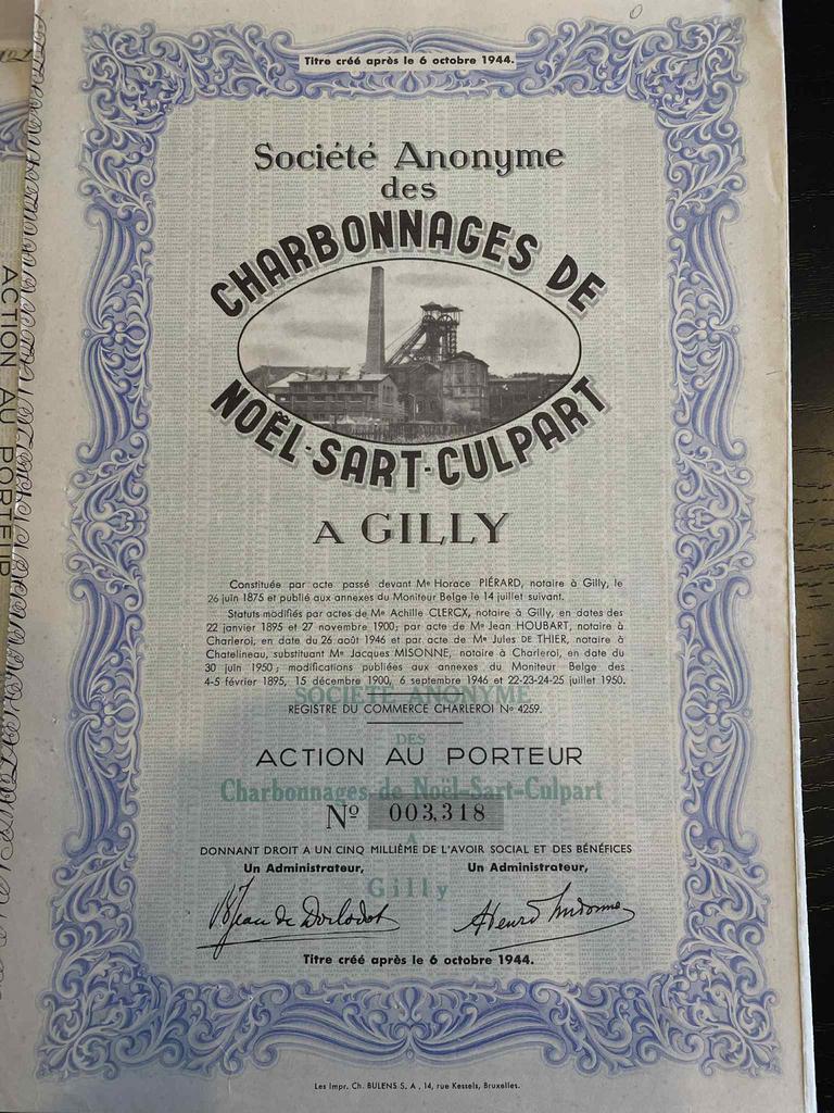 2 Action charbonnage de gilly, Enlèvement ou Envoi, Action