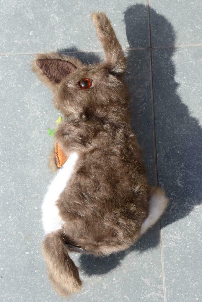 Pluchen haas met wortel., Enlèvement ou Envoi, Comme neuf, Lapin