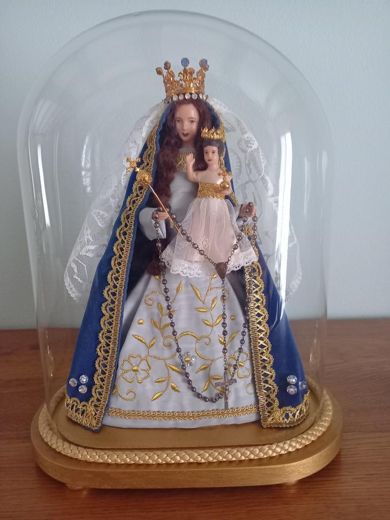 Lieve Vrouw onder stolp ong. 70jr oud, Antiek en Kunst, Ophalen