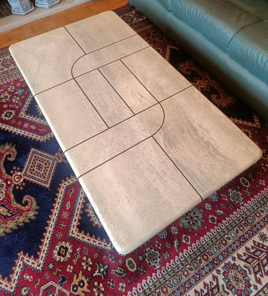 Vintage brutalist salontafel van jaren 80, Antiek en Kunst, Ophalen