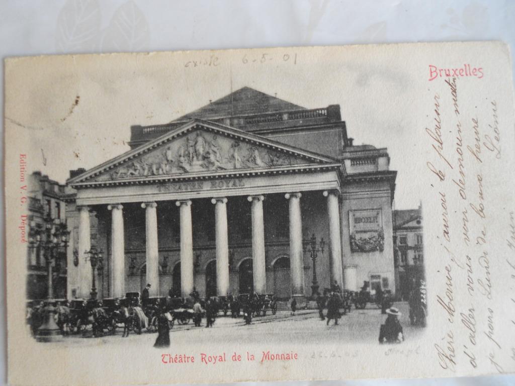 3 ansichtkaarten - Muntplein Brussel, Ophalen of Verzenden, Voor 1920, Gelopen, Brussel (Gewest)