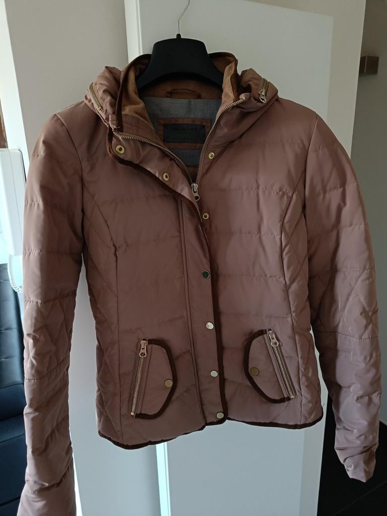Camelkleurige winterjas merk Sir Oliver maat S, Sir Oliver, Bruin, Ophalen of Verzenden, Zo goed als nieuw